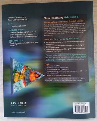Libro inglés: New Headway: Advanced