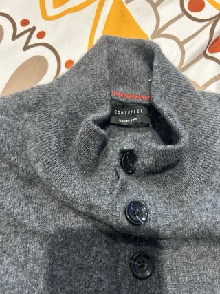 Jersey Cortefiel lana italiana gris
