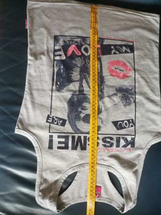Camiseta tirantes gris mujer