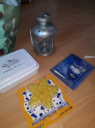 Linternas metálicas + Velas