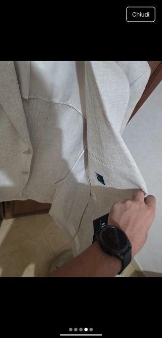 Abito in lino beige Il Lanificio tg.L