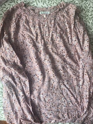 Blusa Massimo Dutti rosa floral