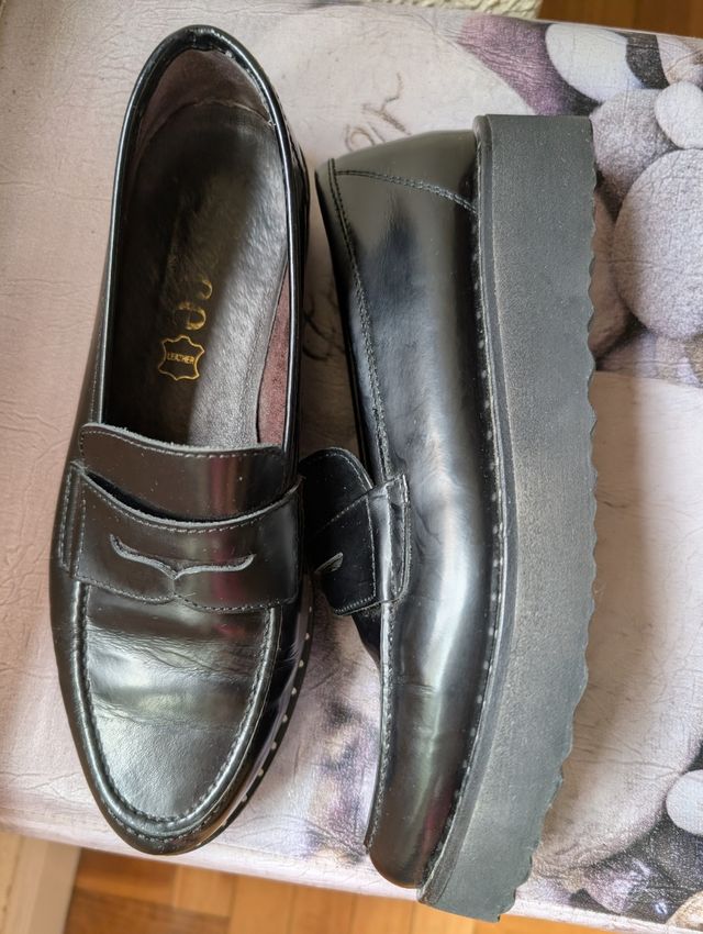 Zapatos mujer de piel negros