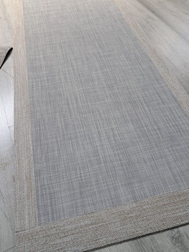 Tappeto da corridoio beige-grigio