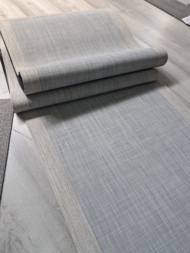 Tappeto da corridoio beige-grigio