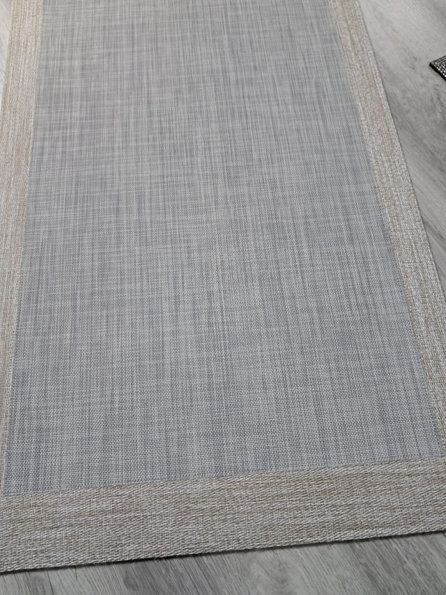 Tappeto da corridoio beige-grigio