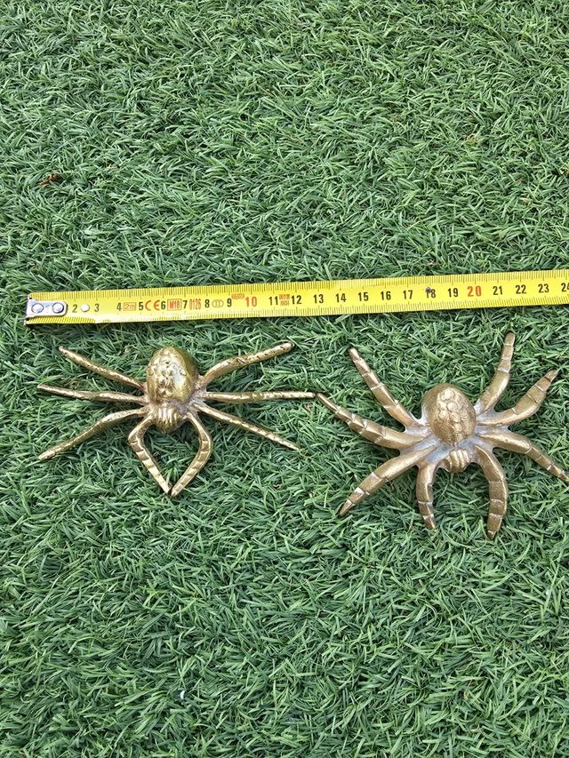 2 arañas latón - Decoración