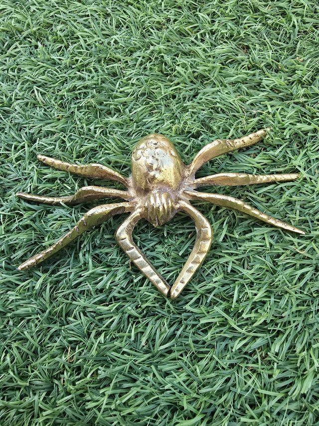 2 arañas latón - Decoración