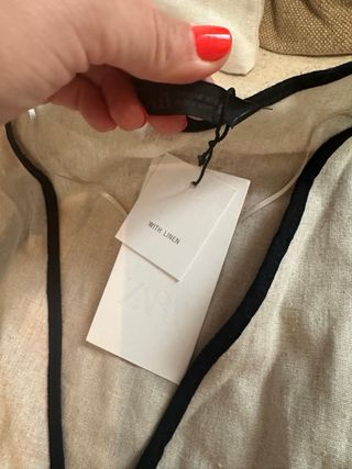 Vestido lino Zara