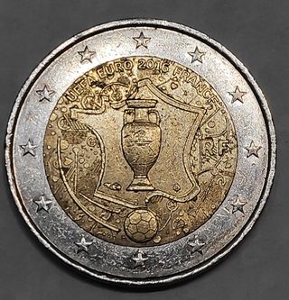 Moneda 2€ UEFA 2016 Francia