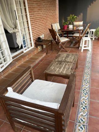 Muebles jardín de madera