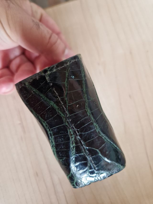 Portamonete vintage verde