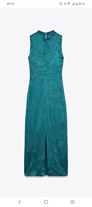 Vestido Zara XS Teal - Nuevo