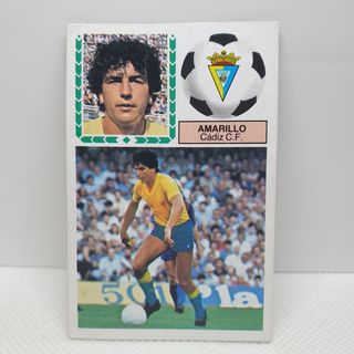 ⚽️ 2 CROMOS DE FUTBOL GONZALEZ Y AMARILLO LIGA 83 