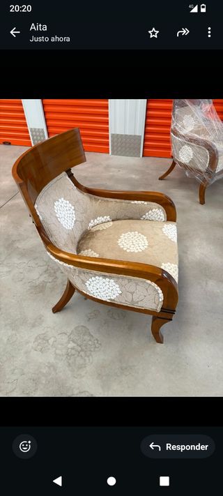 Sillones madera - beige