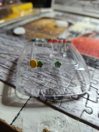 Pendientes handmade frutas y flores