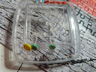 Pendientes handmade frutas y flores
