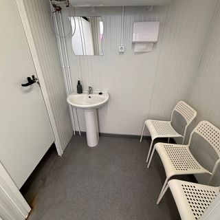 Módulo baño prefabricado 2 aseos 