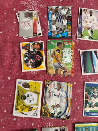 Lote de 215 cromos de fútbol 