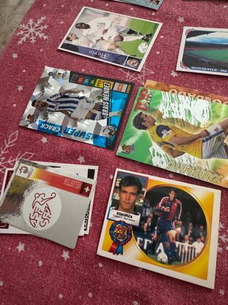 Lote de 215 cromos de fútbol 