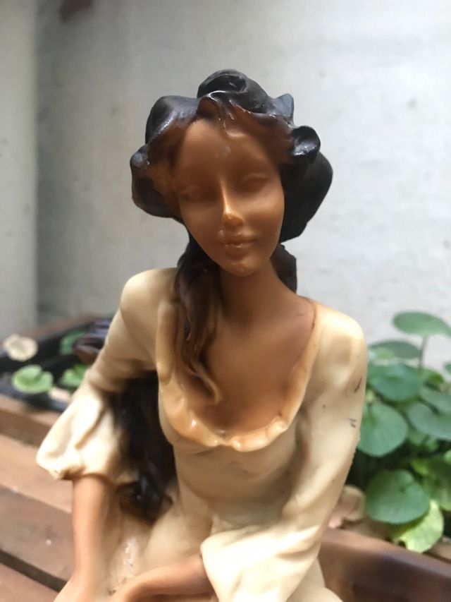 Pareja enamorados barca - Figura resina