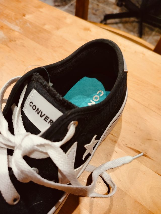 Converse negras plataforma