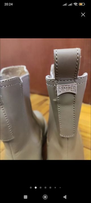 Botines de piel CAMPER beige 42