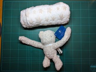 Manta bebé + Osito beige
