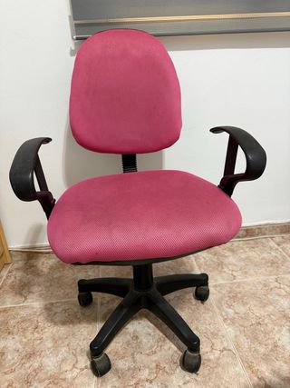 Silla escritorio giratoria rosa