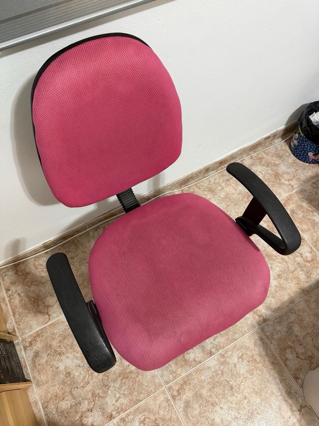 Silla escritorio giratoria rosa