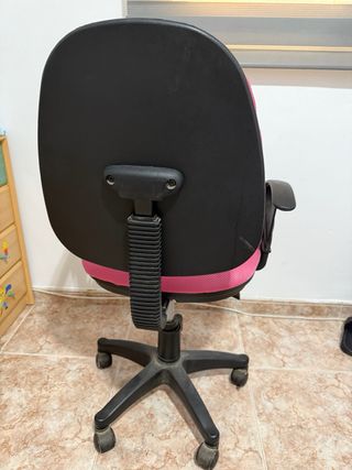 Silla escritorio giratoria rosa