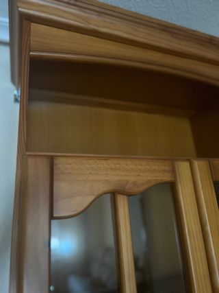 Vitrina madera con baldas - Mueble