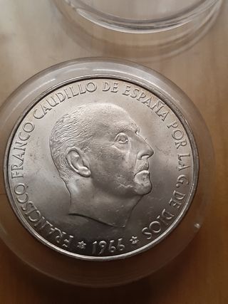 Moneda 100 Ptas Franco 1966