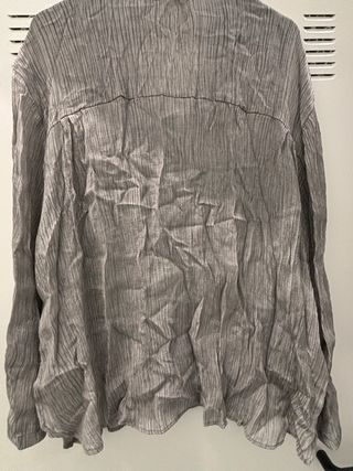 Blusón Zara mujer XL gris