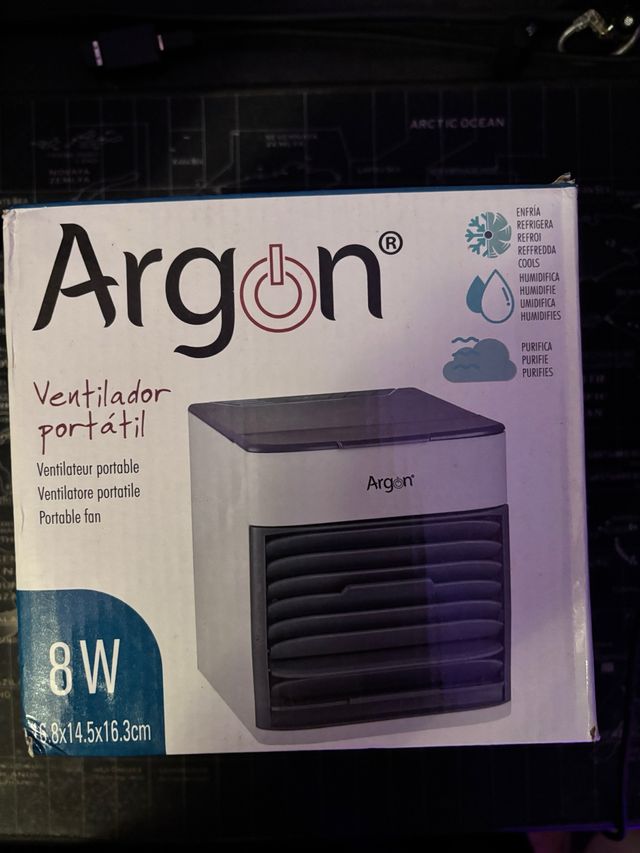 Ventilador Argon Portátil 3 en 1