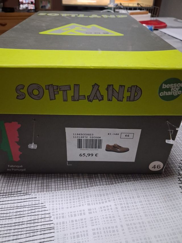 Nuevos! Zapatos Hombre Marrón Piel