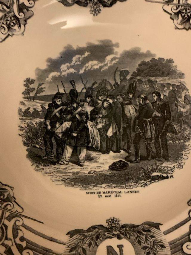 Piatto commemorativo Morte Maresciallo Lannes