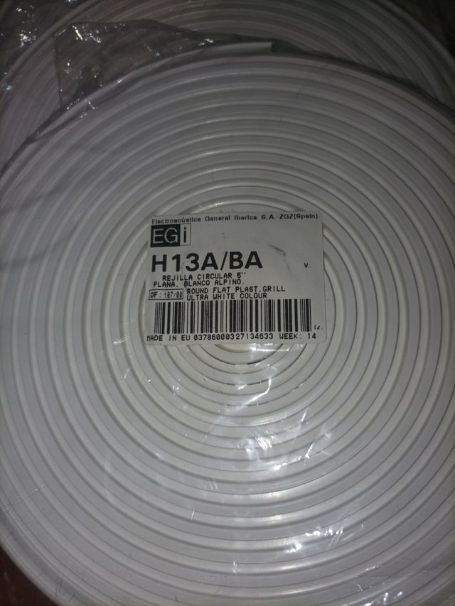 Rejilla ventilación techo - 12uds