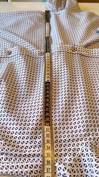 Camisa Inside blanca estampada XL Slim Fit.