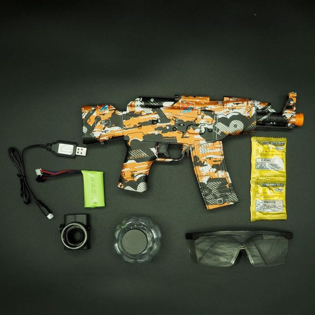 Pistola de gel juguete AKM Naranja GSS