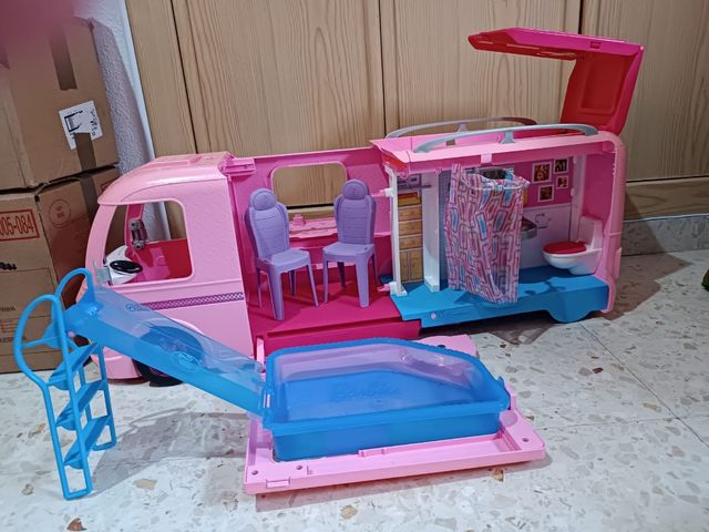Caravana Barbie - Autocaravana Rosa