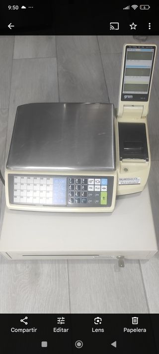 Caja registradora Gram - Pesa y cajón