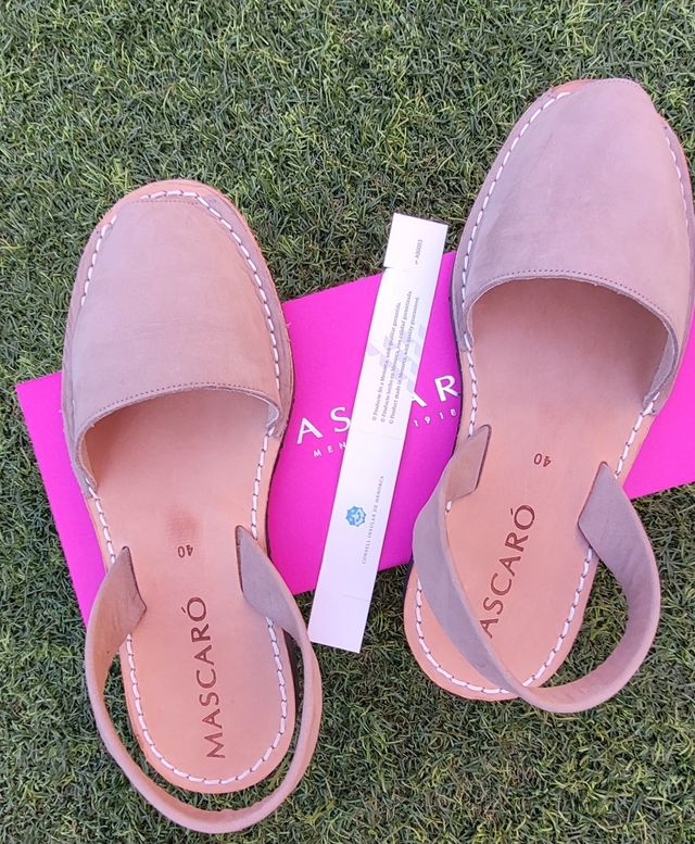 Sandalias Mascaró beige - Talla 40