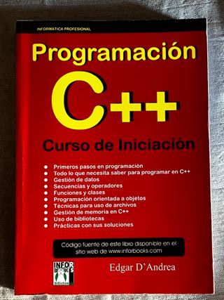 PROGRAMACION C++ CURSO INICIACION