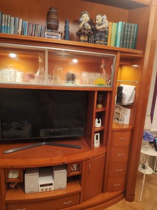 Mueble TV madera maciza