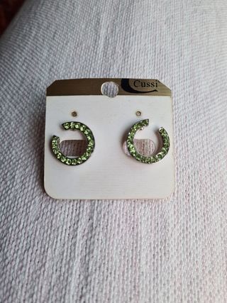 Pendientes aro verdes Cussi
