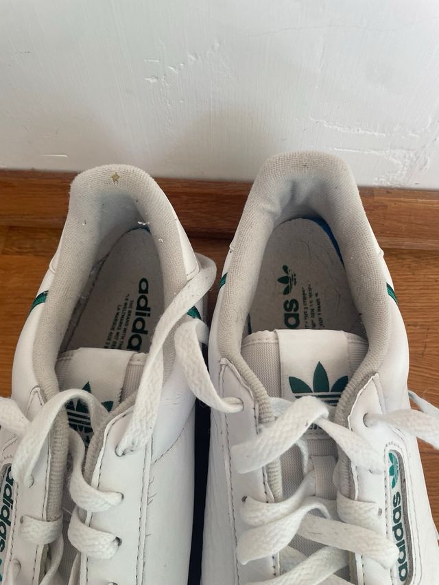 Adidas Continental 80 Blancas y Verdes