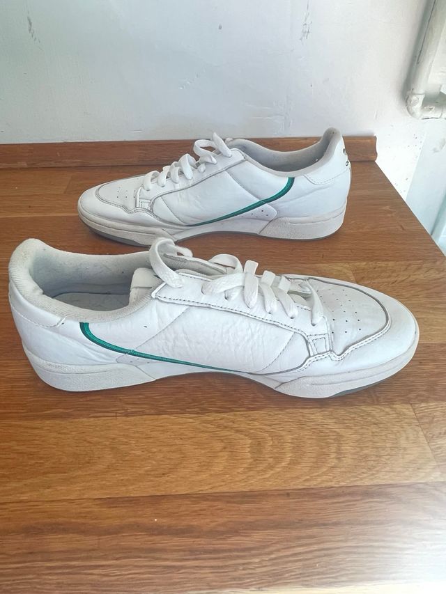 Adidas Continental 80 Blancas y Verdes