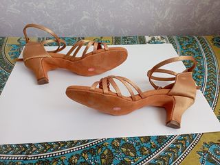 Zapatos baile latino beige talla 38