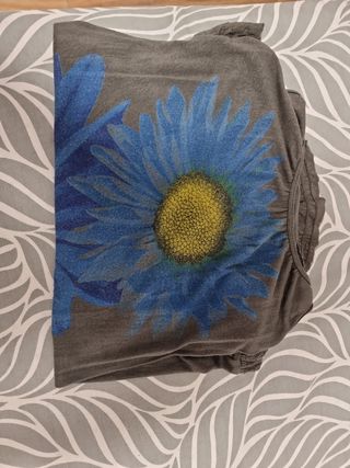 Camiseta Desigual S - Azul,amarillo,Gris